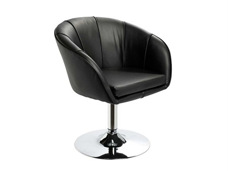 Armchair, Bronx, swivel, black